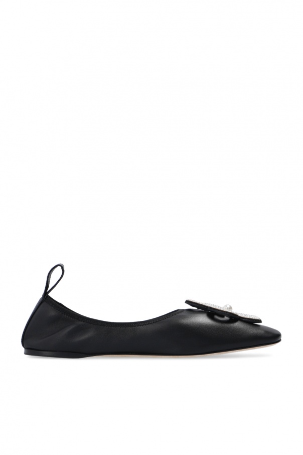 フラットシューズ LOEWE Woman Ballet flats Black L815466X43 1100 Pebble Soft ballerina in nappa lambskin Black - LOEWE